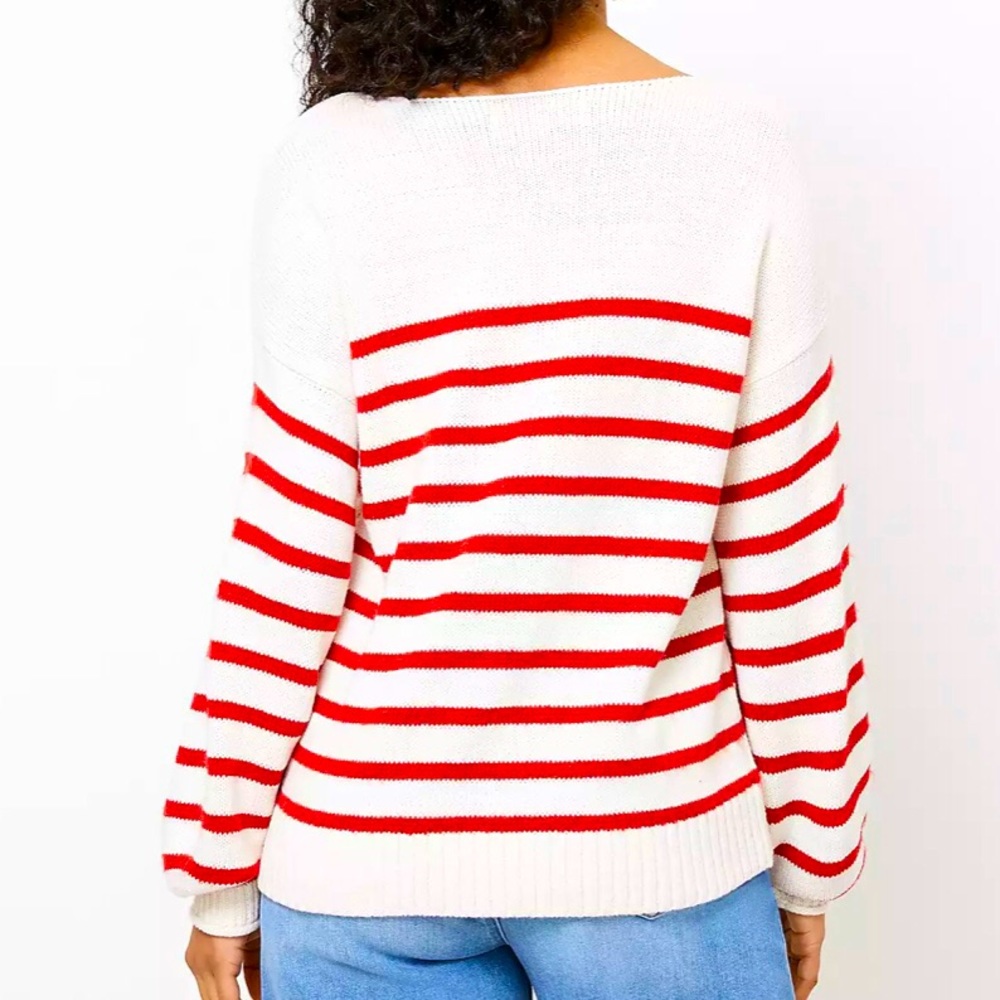 🥳HP🥳 NWT | LOFT | Petite Cupid Boatneck Sweater - Picture 2 of 4